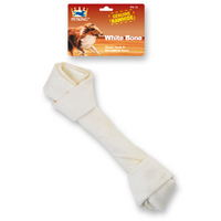 [PK-13] HUESO PERRO ANUDADO BLANCO 8"