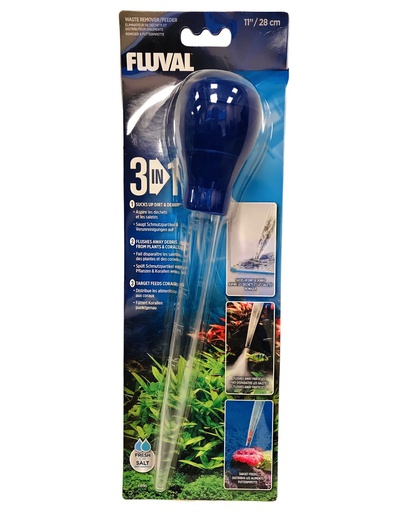 [11095] FLUVAL 3/1 ELIMINADOR DE DESECHO/ALIMENTADOR 11"