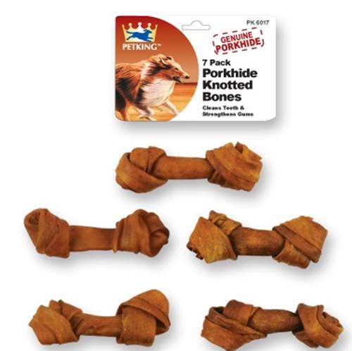 [PK-6017] HUESO PERRO ANUDADO SABOR CERDO 2.5" 5/1