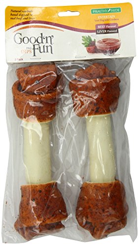 [35500] HUESO PERRO BLANCO 8" 2/1 SABOR A CARNE