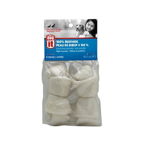 [71760] HUESO PERRO BLANCO ANUDADO 4" 2/1
