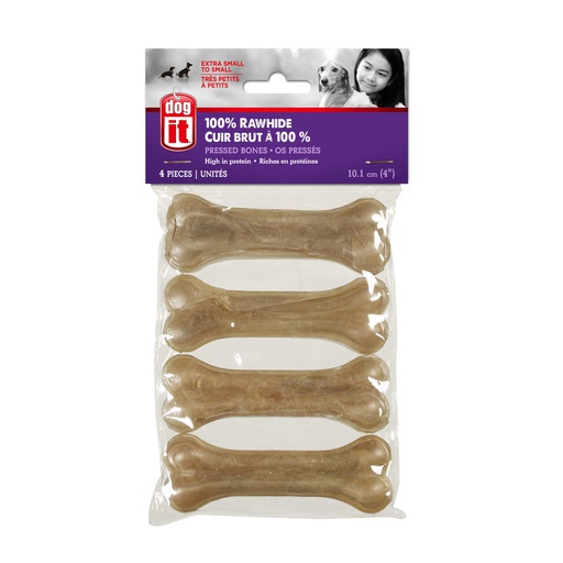 [71331] HUESO PERRO NATURAL 4" 4/1 CRUDO