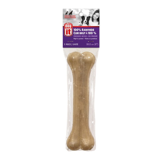 [71337] HUESO PERRO NATURAL 8"
