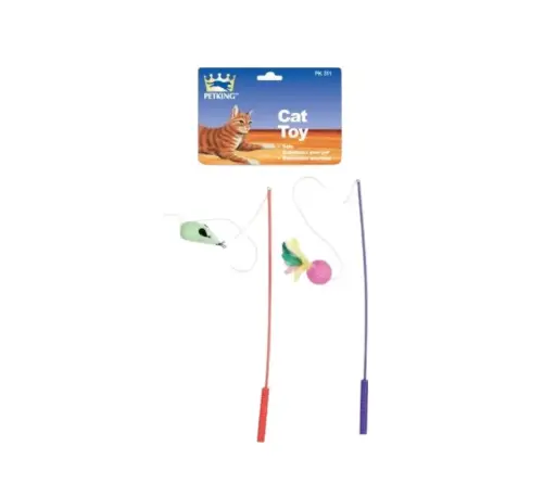 [PK-311] JUGUETE GATO RATON/PELOTA EN BARA 2/1
