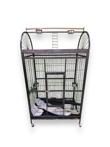 [BE-18] JAULA AVE XL CUADRADA C/AREA DE JUEGO (39"X24"X70")
