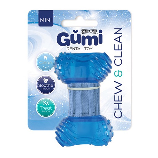 [72903] JUGUETE PERRO GUMI CHEW & CLEAN MINI