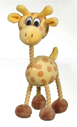 [72732] JUGUETE PERRO JIRAFA C/PITO 9"