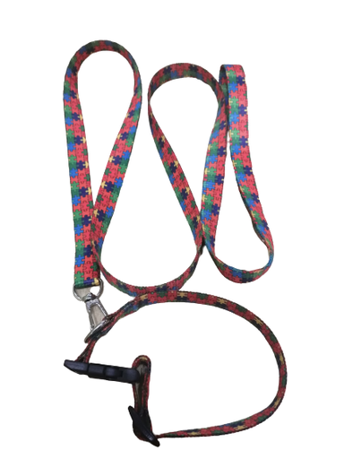 [C-726] PASEADOR Y COLLAR ECO S ROMPECABEZA AJUSTABLE