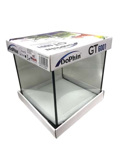 [GT-6001] PECERA VIDRIO DOPHIN 4 GLS (9.8"X9.8"X9.8")