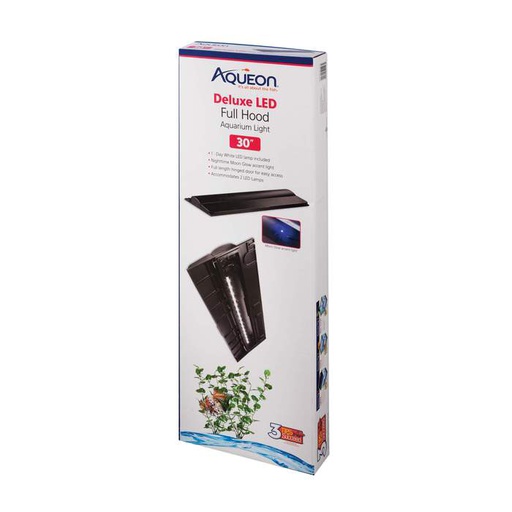 [211079] TAPA PECERA 30"X13" LED NEGRA