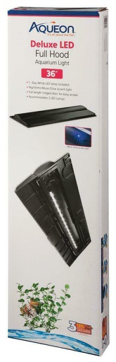 [211086] TAPA PECERA 36"X13" LED NEGRA