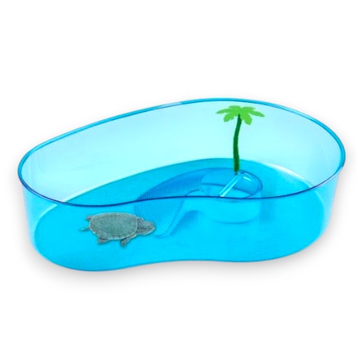 [Q3-H] TORTUGUERA PLASTICA TIPO RIÑON SIN TAPA