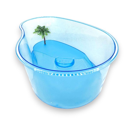 [Q6-G] TORTUGUERA TIPO RIÑON PLASTICA L 22"x 8"