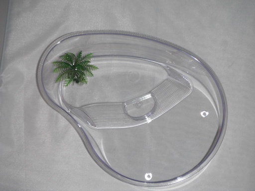 [TT-350-1] TORTUGUERA TIPO RIÑON PLASTICA SIN TAPA
