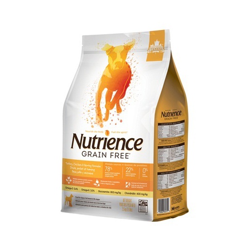 [D-6171] NUTRIENCE GRAIN FREE PAVO, POLLO Y ARENQUE 2.5 KG