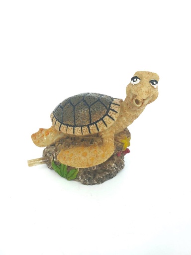 [1503C] ADORNO ACUARIO RESINA TORTUGA 4"
