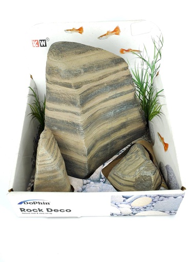 [U-807] ADORNO ACUARIO RESINA ROCK DECO
