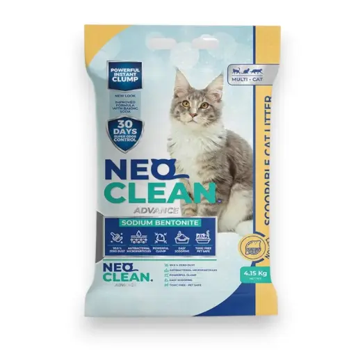 [655246.] ARENA PARA GATO NEO CLEAN ADVANCE 4.15 KG LIMON