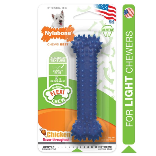 [NX934P] JUGUETE NYLABONE FLEXI CHEW 5" <25LBS SABOR POLLO