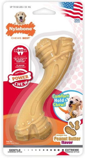[NCPB103P] JUGUETE NYLABONE POWER CHEW 7.5" +50LBS SABOR M.MANI