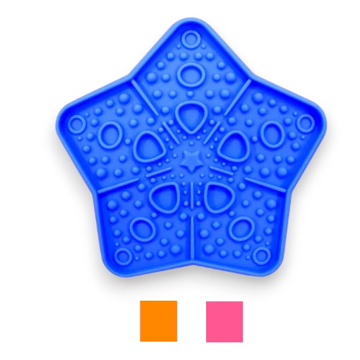 [30598] PLATO SILICON FORMA DE ESTRELLA 7"