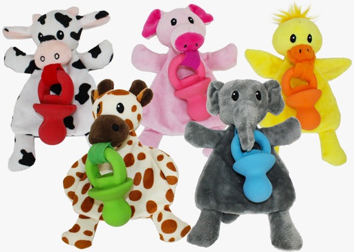 [43308] JUGUETE PERRO PELUCHE C/PITO PACIFIER