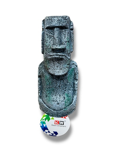 [U-103] ADORNO ACUARIO RESINA ESTATUA MOAI 7"