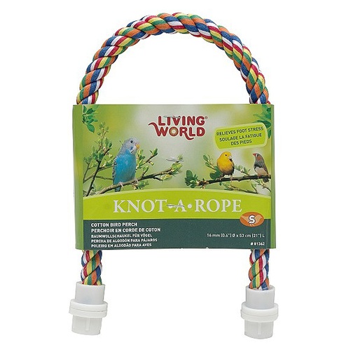 [81362] PERCHA P/HABITAT AVE NUDO DE CUERDA 21"